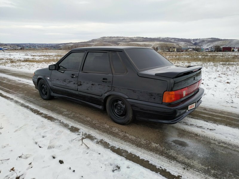 Лада 2115 черная тонированная