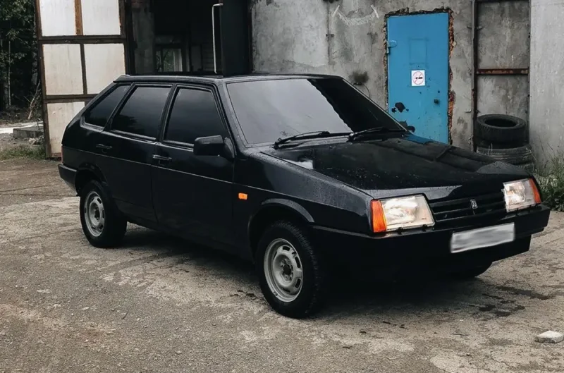 Лада 2109 черная тонированная