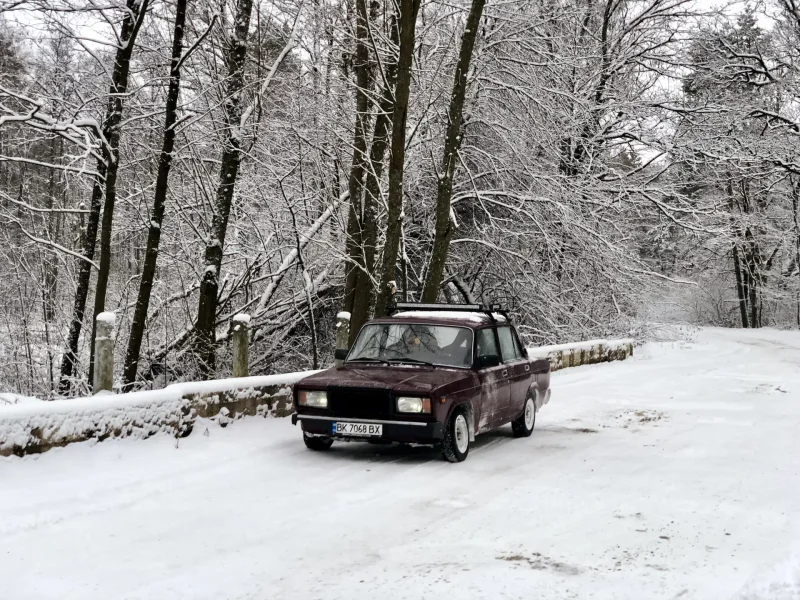 Лада 2107 зима