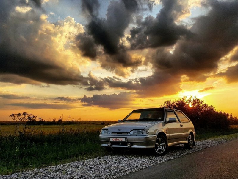 Приора 2 на закате