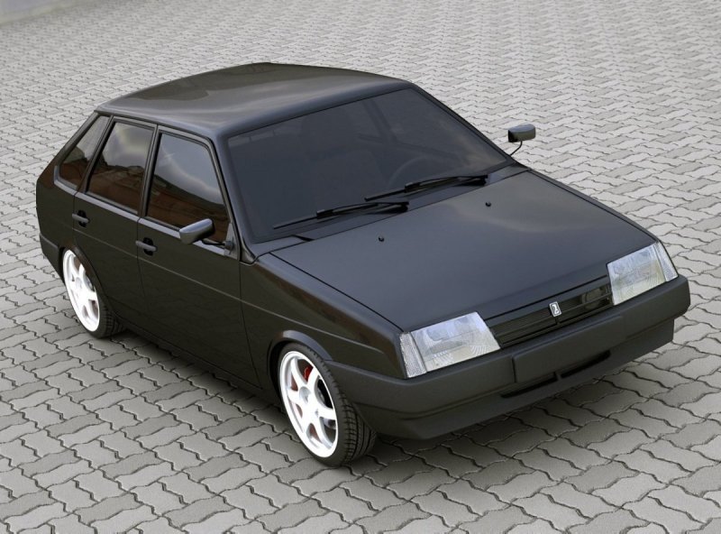 ВАЗ 2109 черная матовая