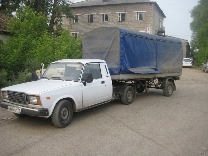 ВАЗ 2107 С полуприцепом