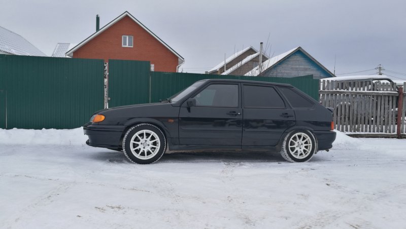 Две 2114 зимой