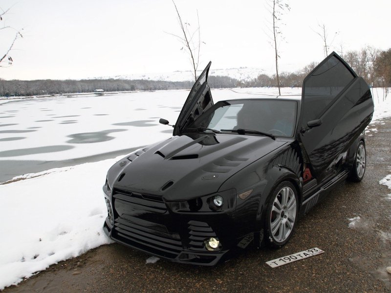 ВАЗ 2108 чёрная акула