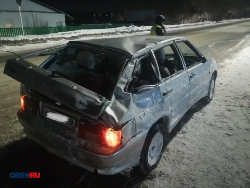 ВАЗ 2114 перевертыш зимой