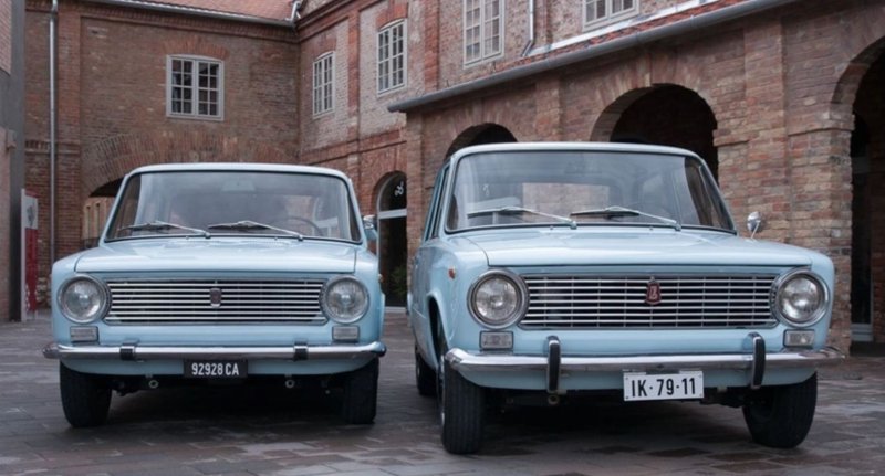 Fiat 124 vs ВАЗ 2101