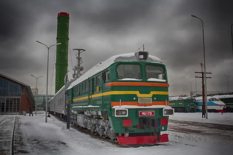 Тепловоз ТЭМ 2 на Байконуре