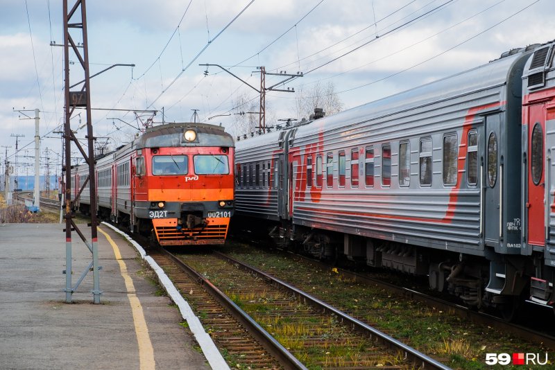 Электропоезд Пермь 2 Чусовская