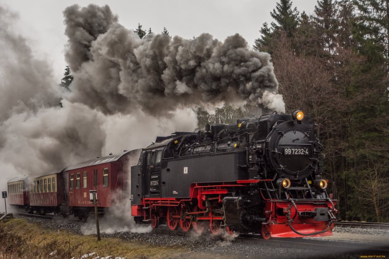 Красивый русский паровоз