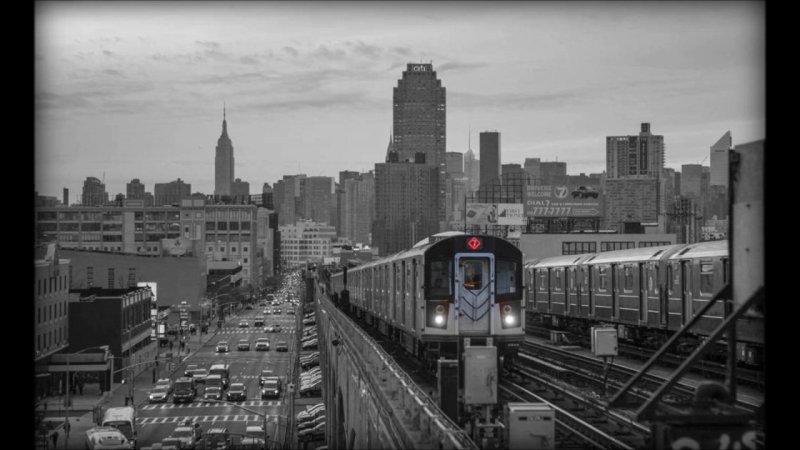 Надземка в Нью-Йорке