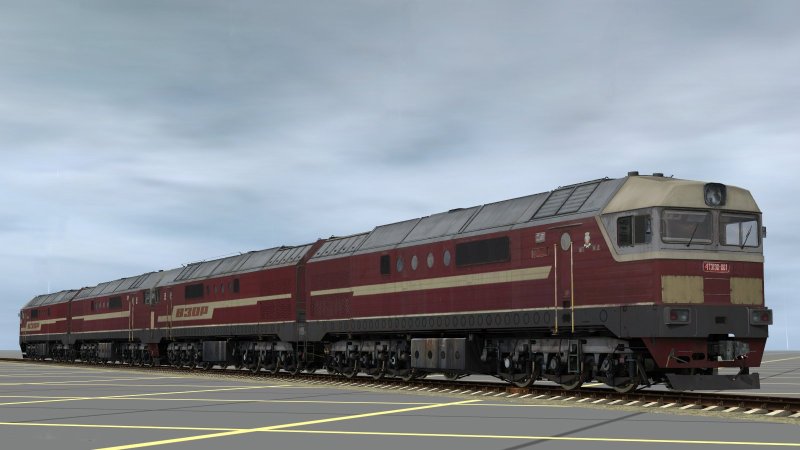 Модель тепловоза тэ136