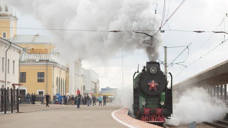 Ретро паровоз Ярославль Рыбинск