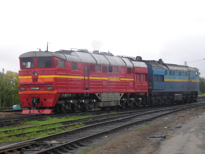 Тепловоз 2тэ10м синий