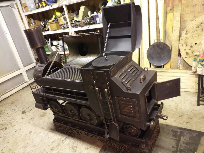 Печь паровоз Термофор