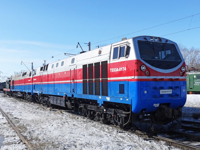 Казахстанский тепловоз тэ33а