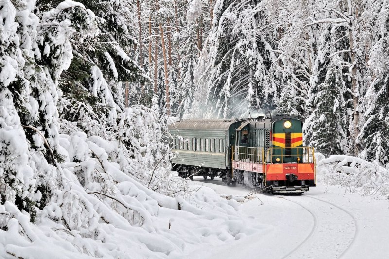 Поезд зимой