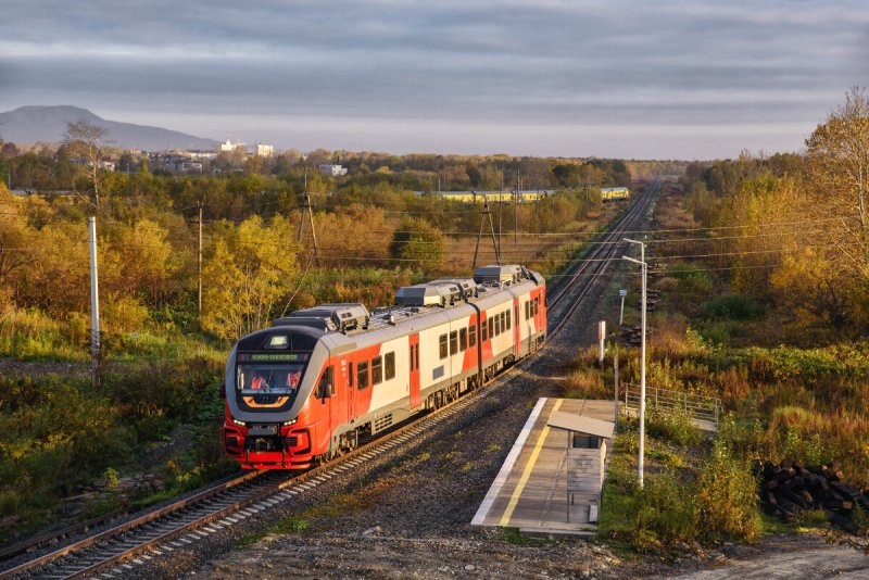 Поезд на станции