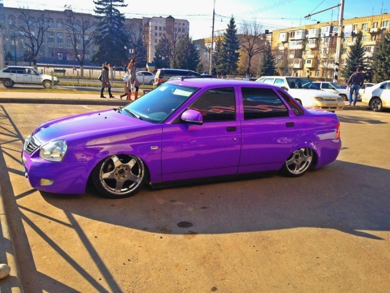 Лада Приора 2006 фиолетовый