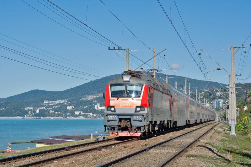 Электровоз эп20 в Адлере