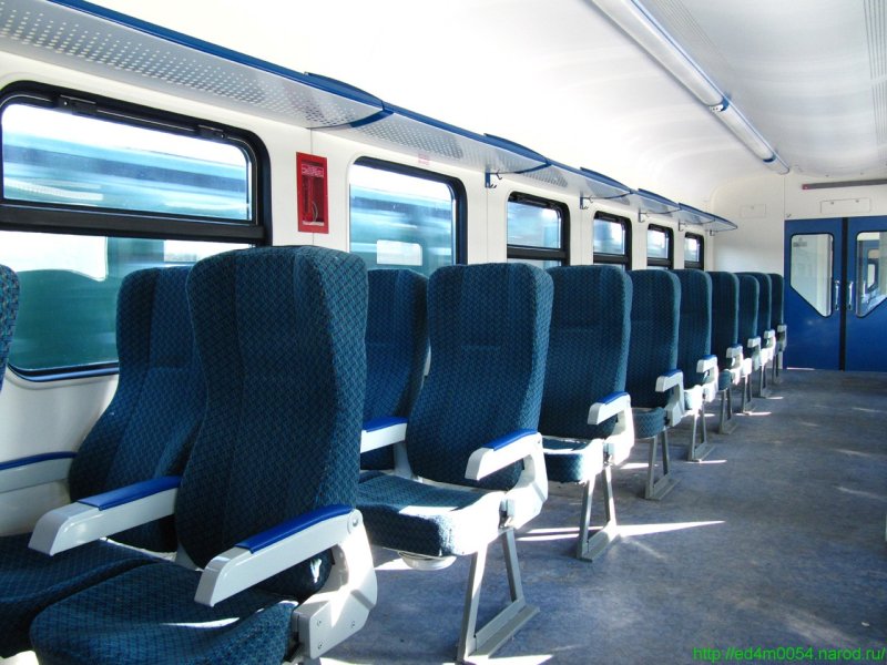 Электропоезд эд4м салон