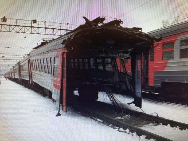 Депо Куровская разорванный вагон