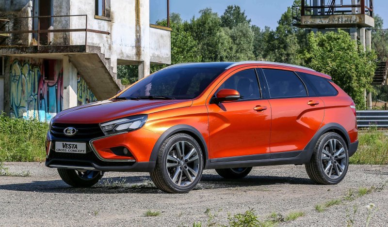 Lada Vesta SW Cross синяя