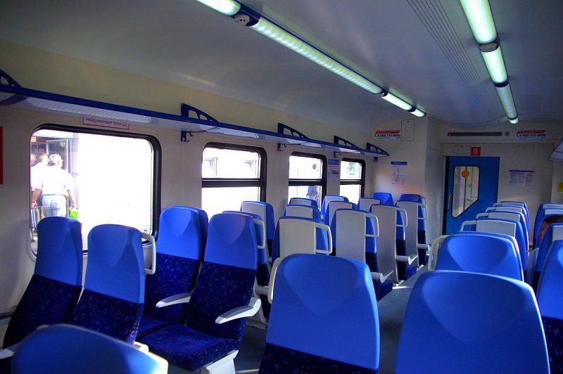 Американские поезда внутри