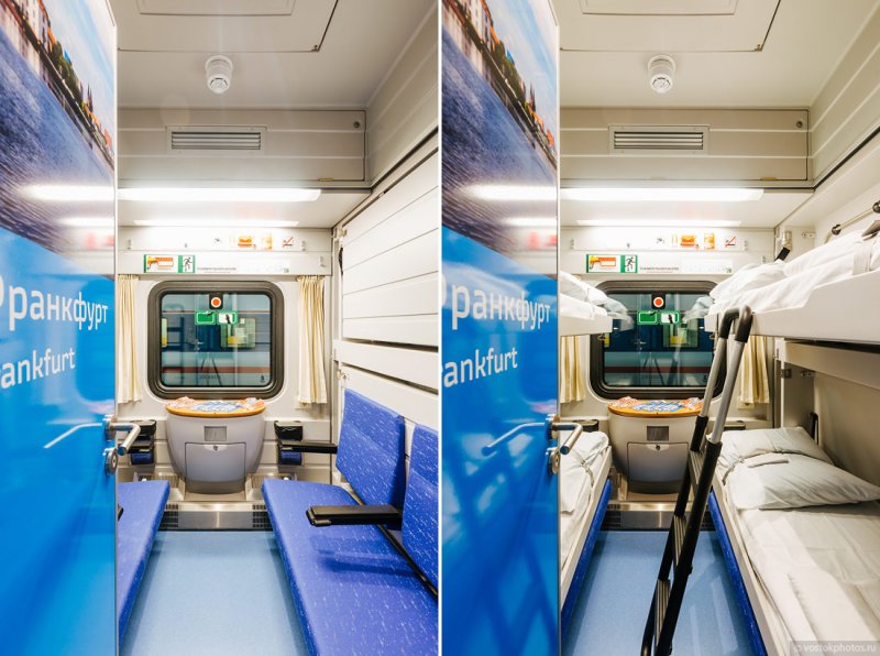 Поезд 028с внутри