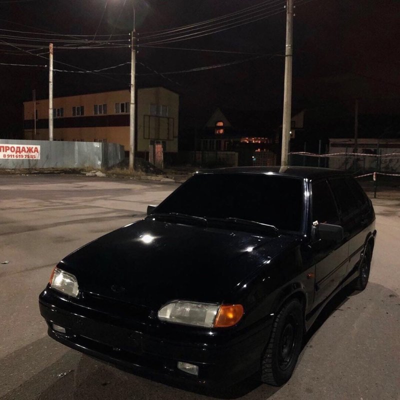 ВАЗ 2114 опер ночью
