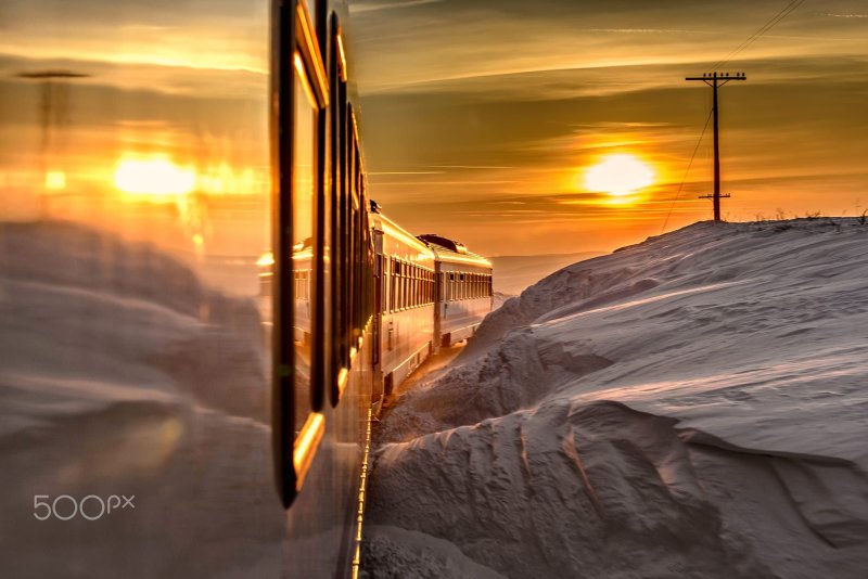 Поезд Аврора экспресс Аляска