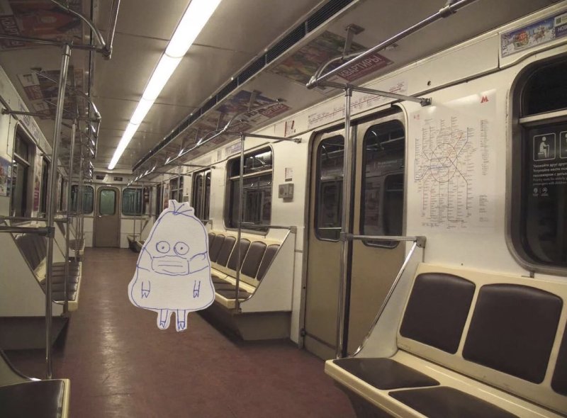 Москва метровагон внутри