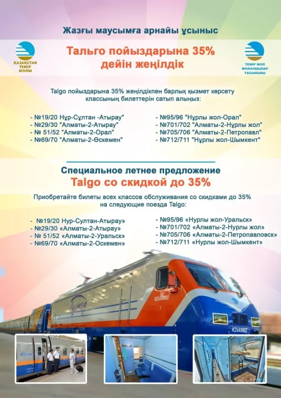 Поезда тальго в казахстане