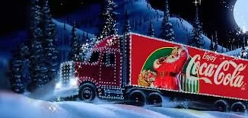 Рождественский грузовик Coca-Cola