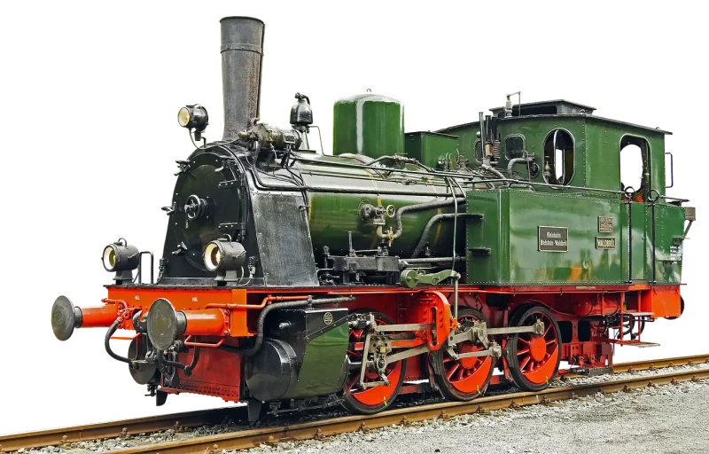 Старинный паровоз