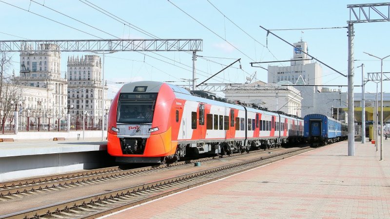 Поезд Ласточка Минск