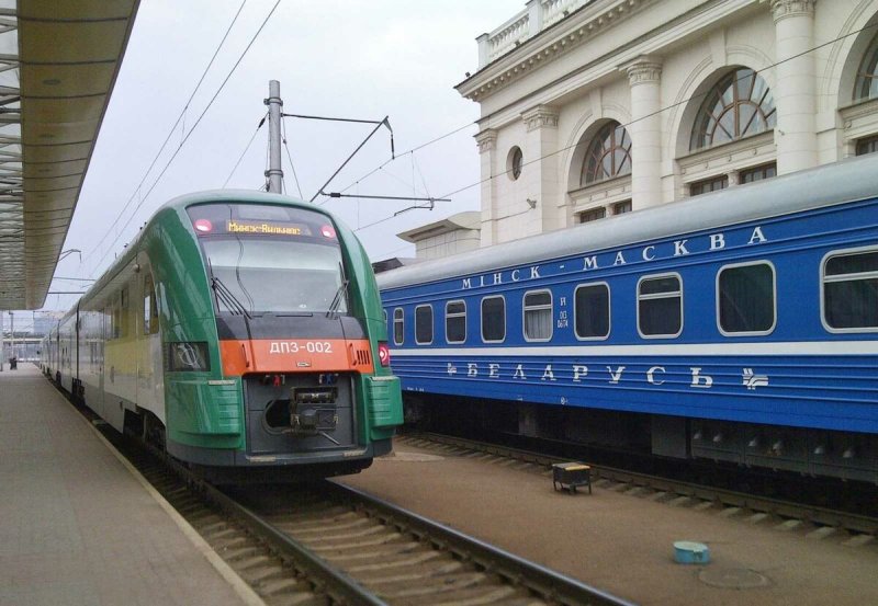 Белорусская железная дорога Минск-Москва