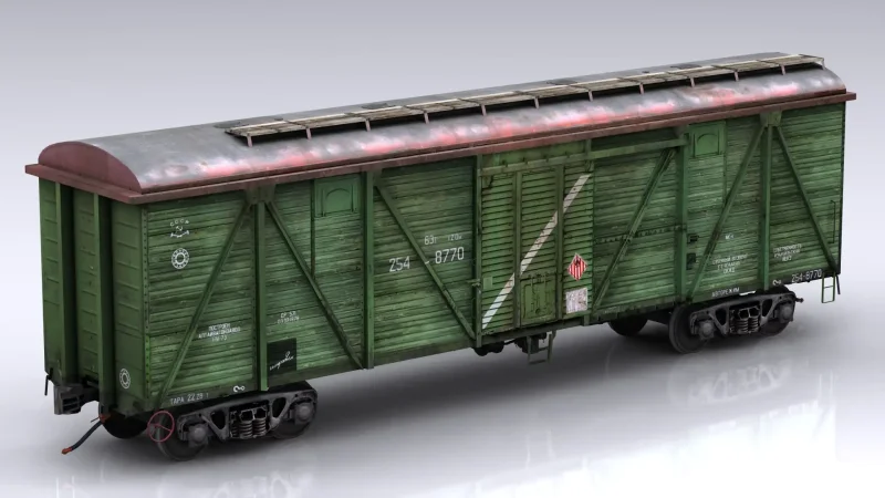 Крытый вагон 11-270