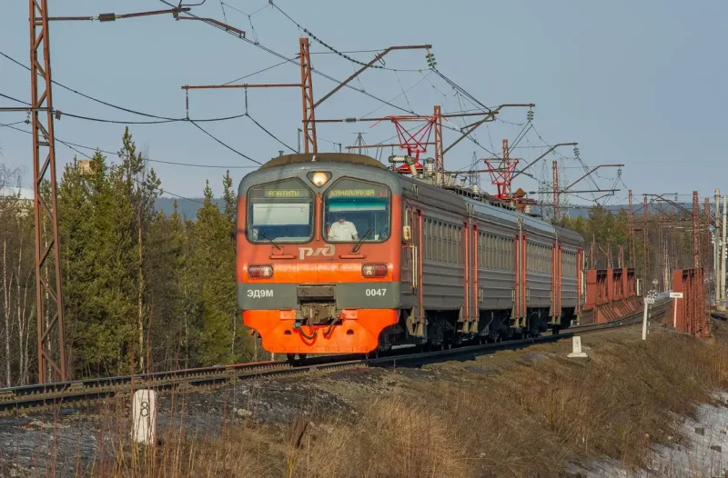 Электричка эд9м Мурманск Кандалакша