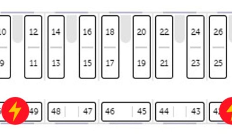 Розетки в вагоне плацкарт схема
