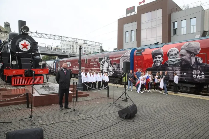 Музей поезд Победы на белорусском вокзале