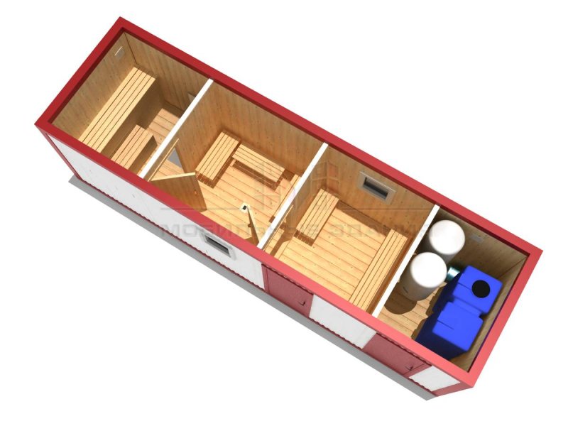 Контейнер 40ф баня