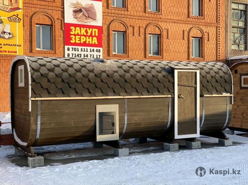 Баня из вагончика бочки