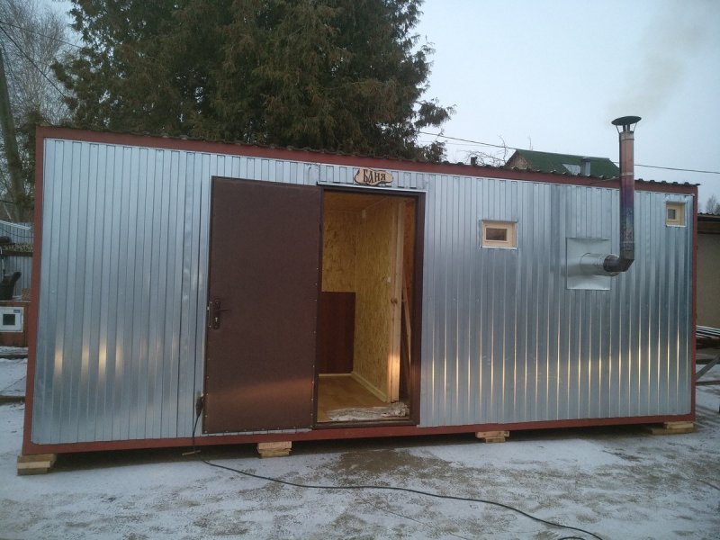 Баня из вагончика
