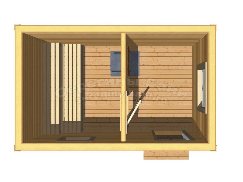 Проект бани бытовки