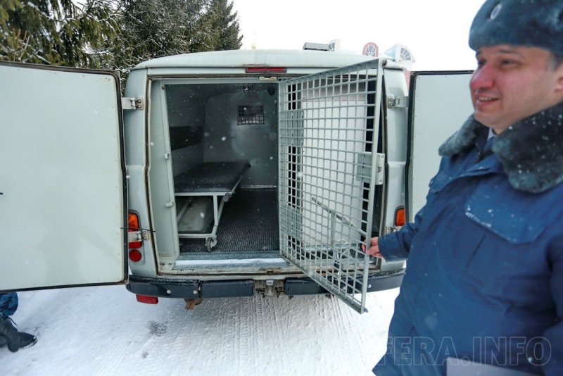 Автозак ФСИН внутри