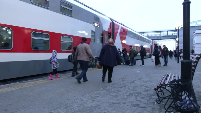 Поезд 030у Белгород Санкт-Петербург двухэтажный