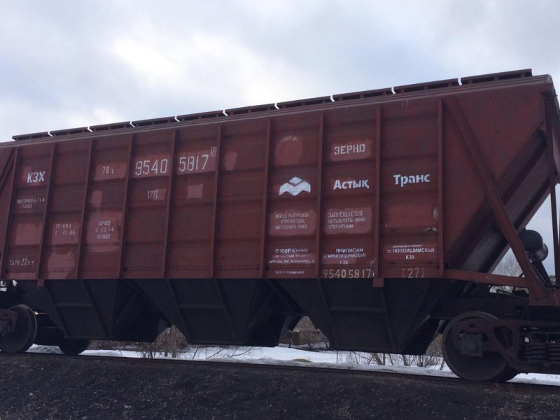 Разгрузка вагон хоппер зерновоз