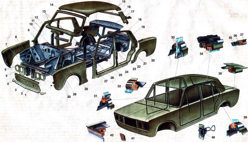 Чертёж ВАЗ 2121 пикап