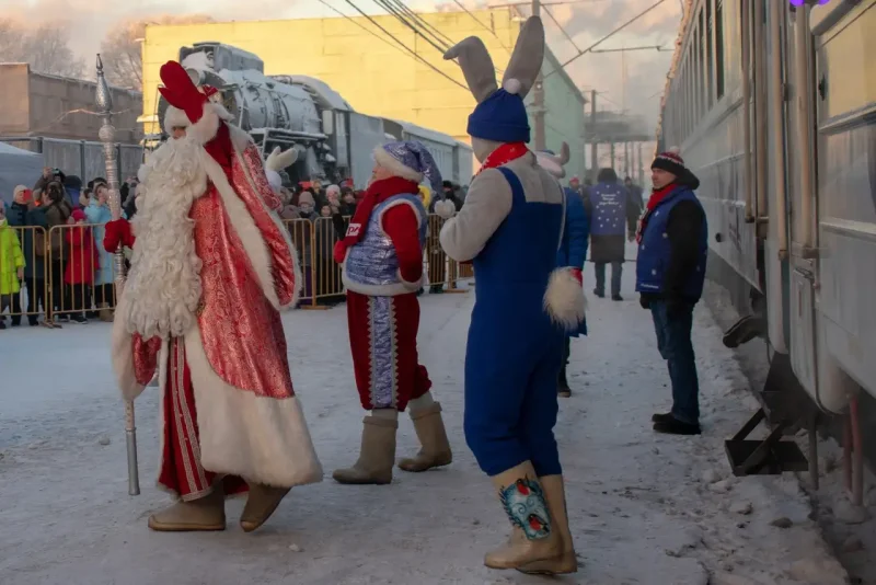 Поезд Деда Мороза 2022 Вологда