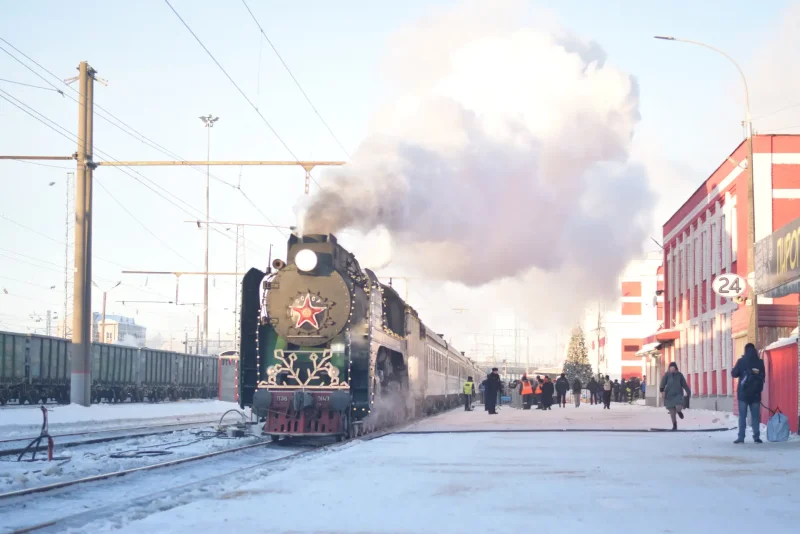 Поезд Деда Мороза Красноярск 2022 год